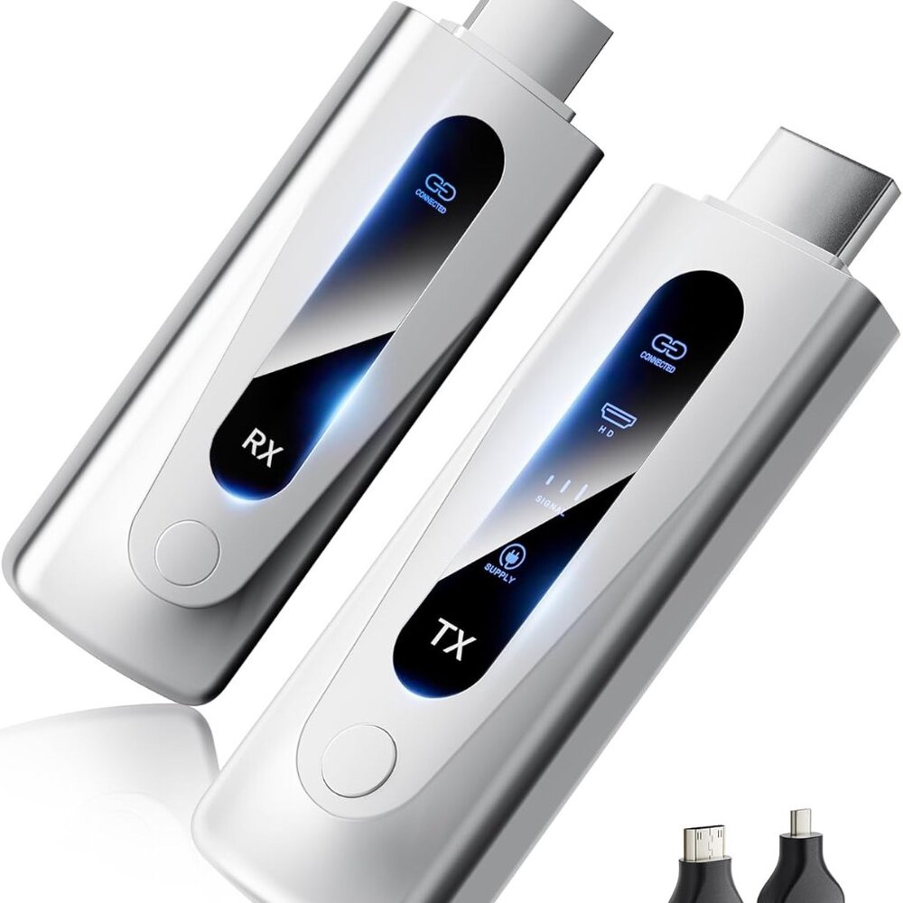 2025 Upgraded Wireless HDMI Transmitter and Receiver